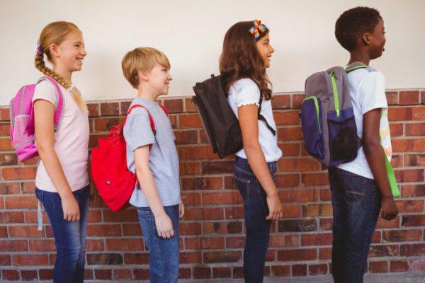 Children of varying heights