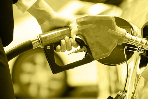 Person holding fuel pump